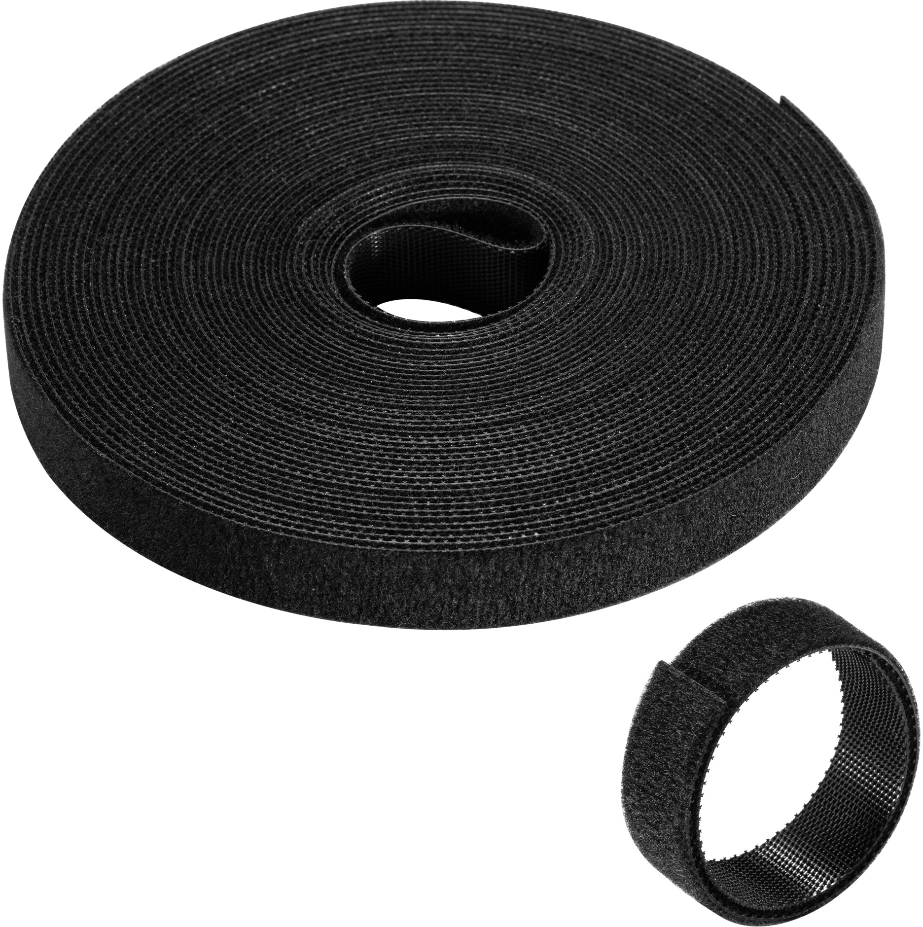 Picture of Picture of Tira de Velcro Organizadora de Cables Ewent EW1563 Hook & Loop Reutilizáveis 15mm 10 metros Preta