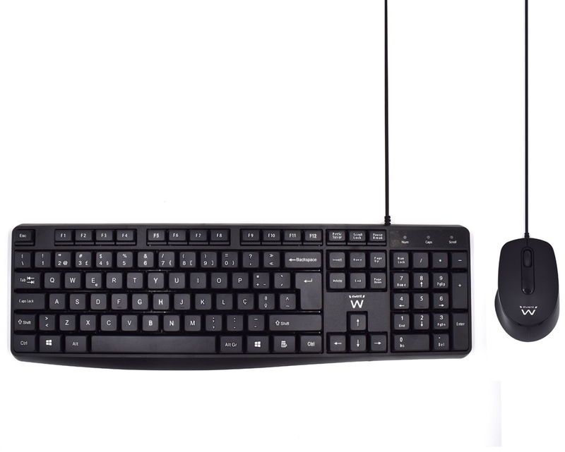 Picture of Picture of Teclado + Ratón Ewent PT Negro