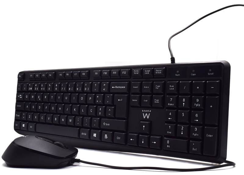 Picture of Picture of Teclado + Ratón Ewent PT Negro