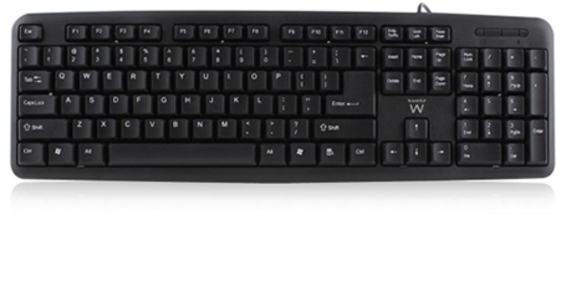 Picture of Picture of Teclado Ewent Slim Layyt PT USB Negro