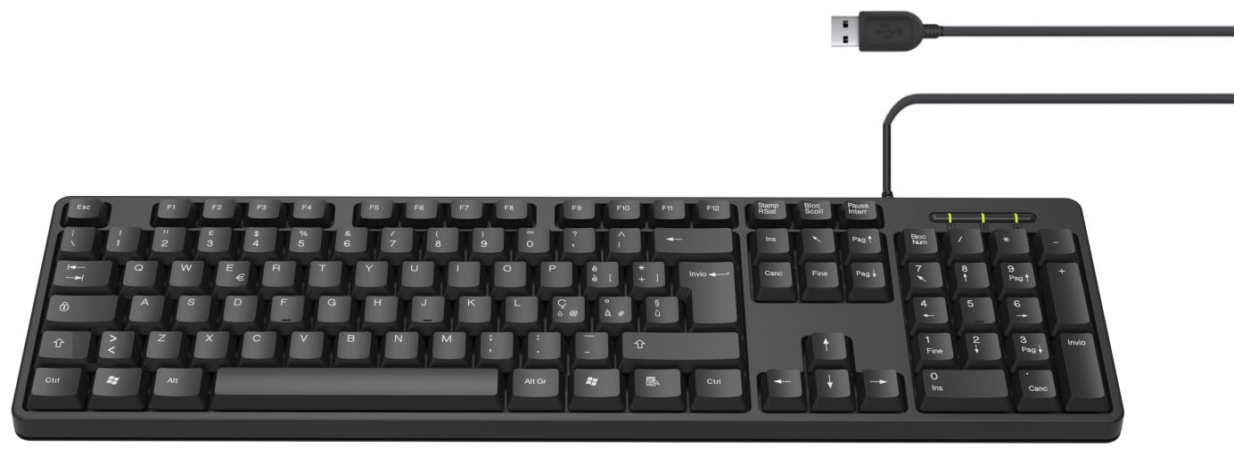 Picture of Picture of Teclado Ewent Slim Layyt PT USB Negro