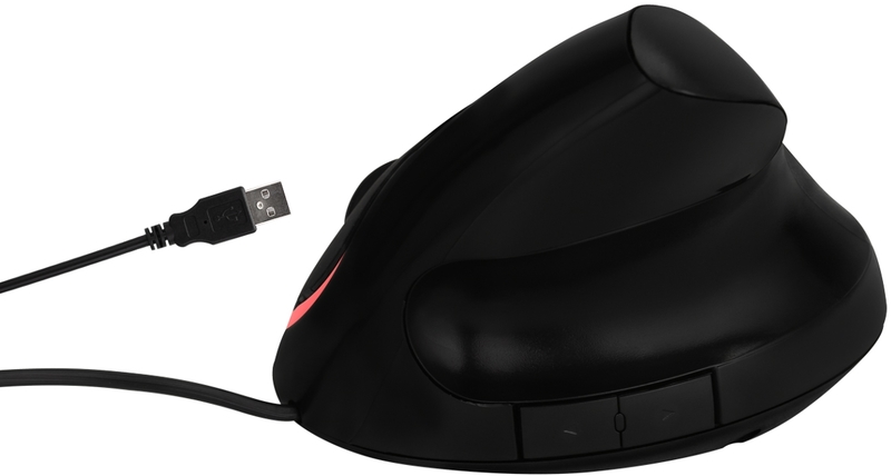 Ewent - Ratón Vertical Ewent 1000 DPI Ergonómico USB 2.0 Negro