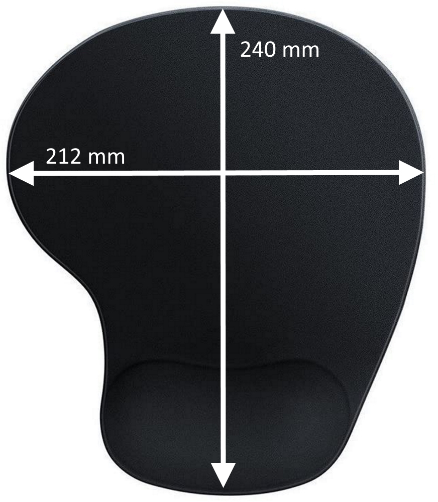 Ewent - Alfombrilla de Ratón (Mousepad) de Ratón Ewent con reposamuñecas en Gel