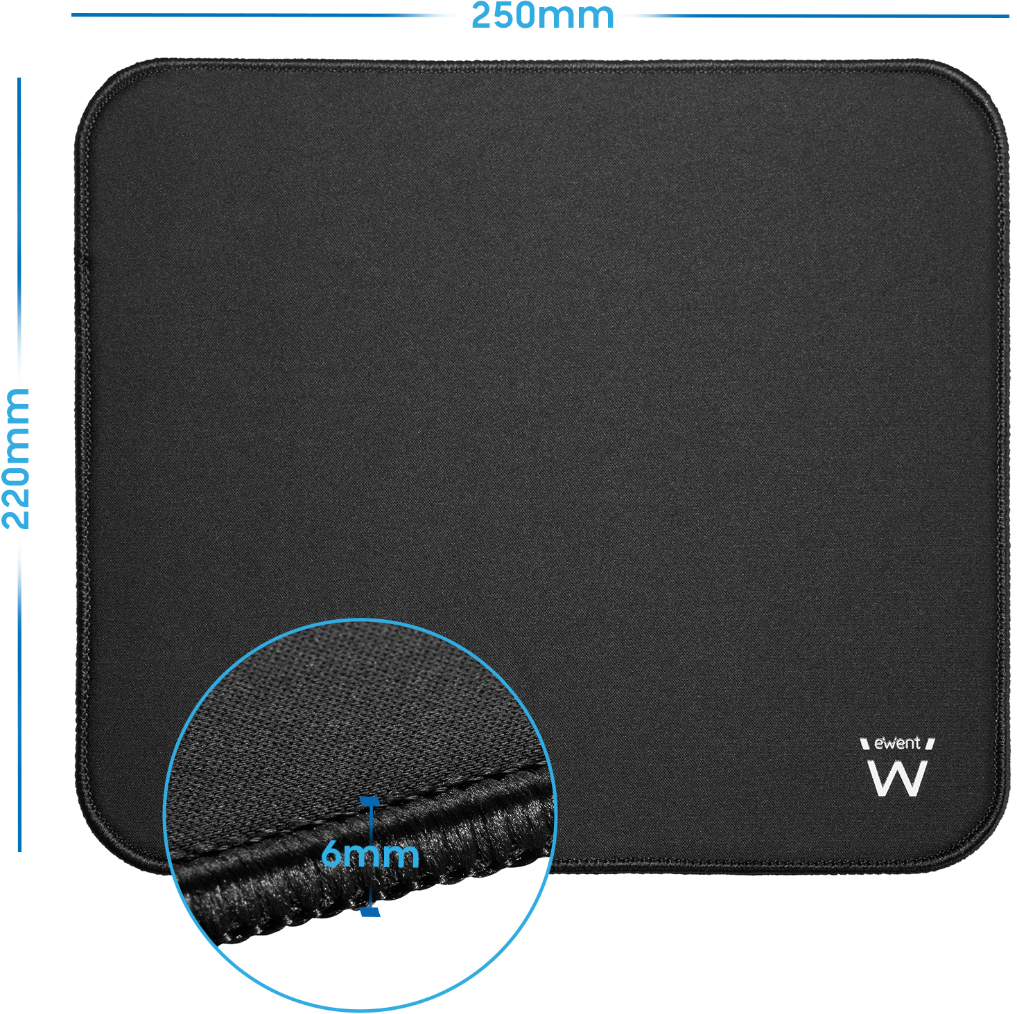 Ewent - Alfombrilla de Ratón (Mousepad) Ewent EW3183 Negro