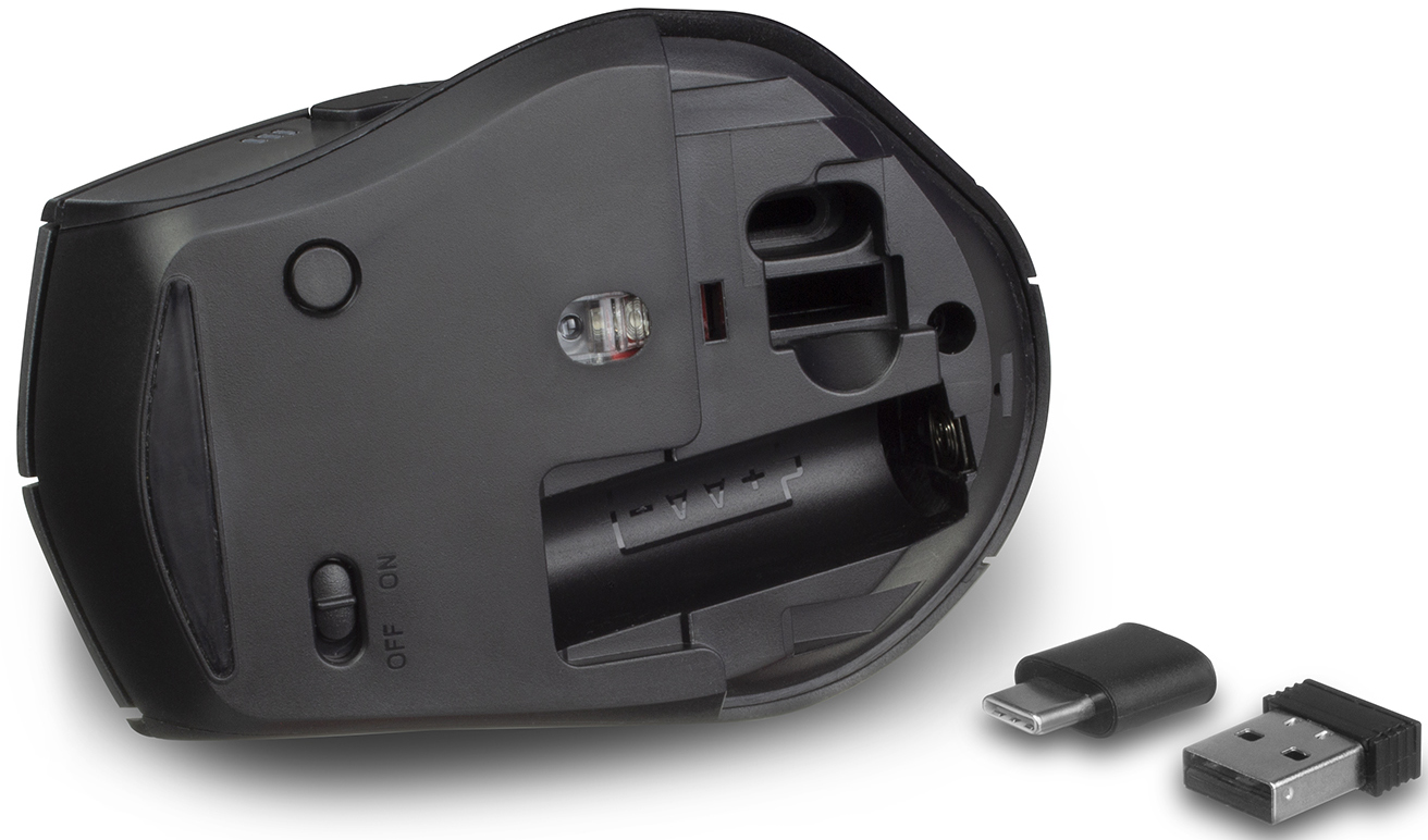 Picture of Picture of Ratón Ewent EW3245 Wireless Dual Connect (USB-A y USB-C) 2400DPI Negro