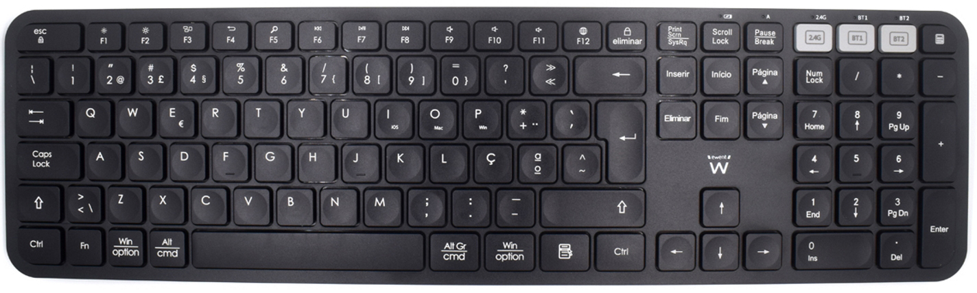 Picture of Picture of Teclado Ewent EW3277 Multi-Connect Wireless/Bluetooth (PT)