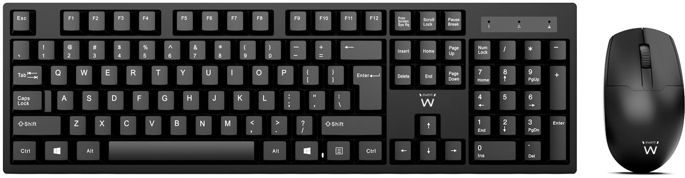 Picture of Picture of Teclado + Ratón Ewent Wireless PT Negro