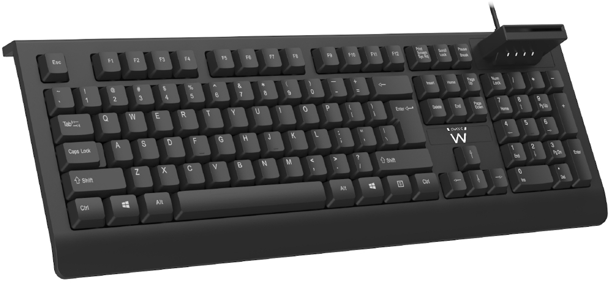Picture of Picture of Teclado Ewent EW3287 com Smart Card Reader USB PT Negro