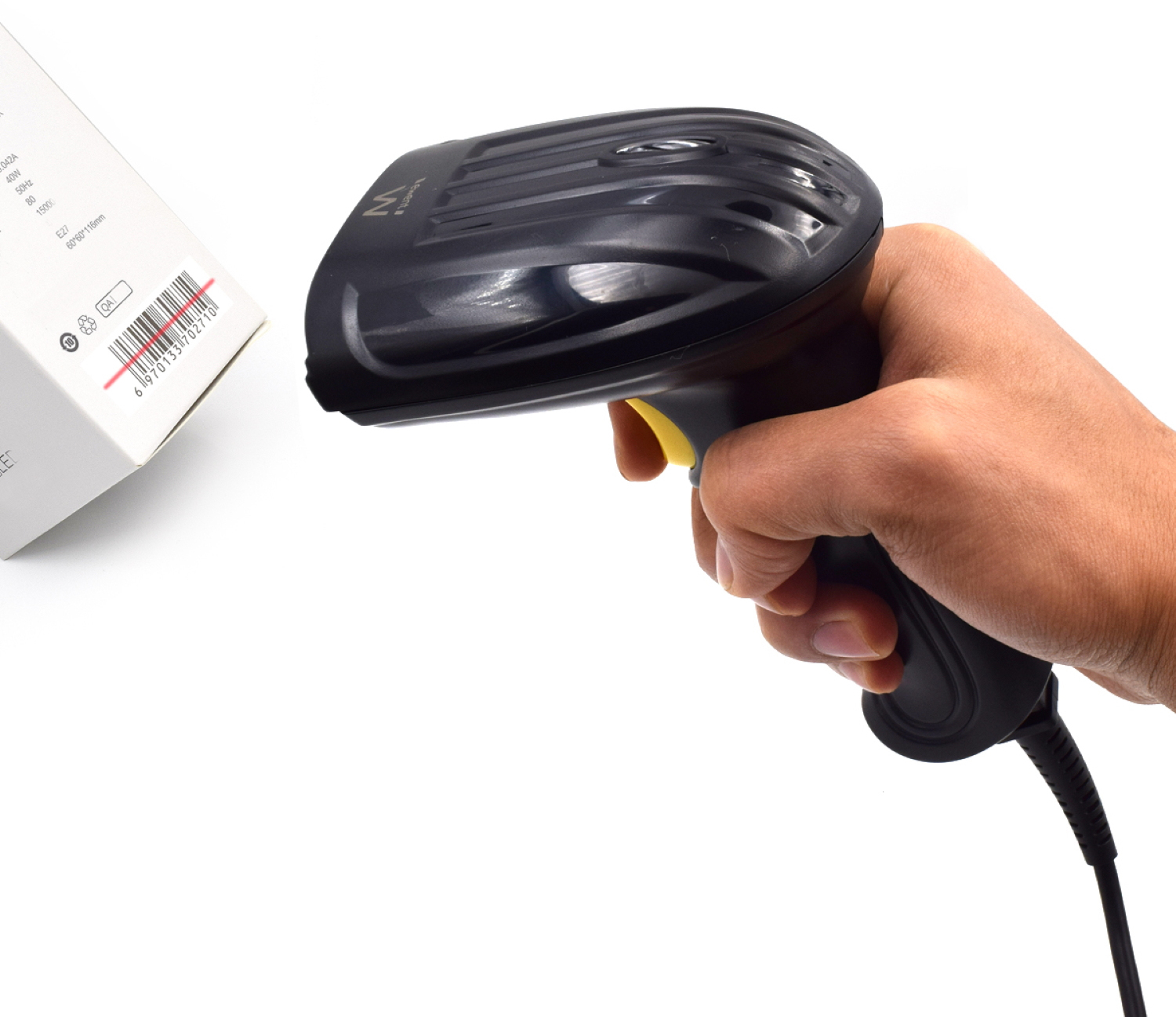 Picture of Picture of Lector Código Barras Ewent EW3400 USB Laser 1D c/ base