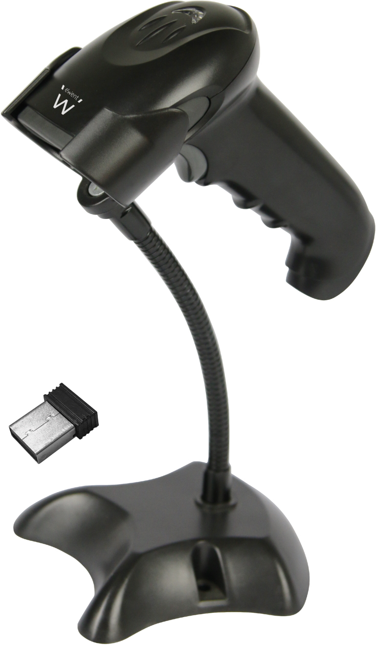 Ewent - Lector Código Barras Ewent EW3431 Wireless Laser 2D c/ base