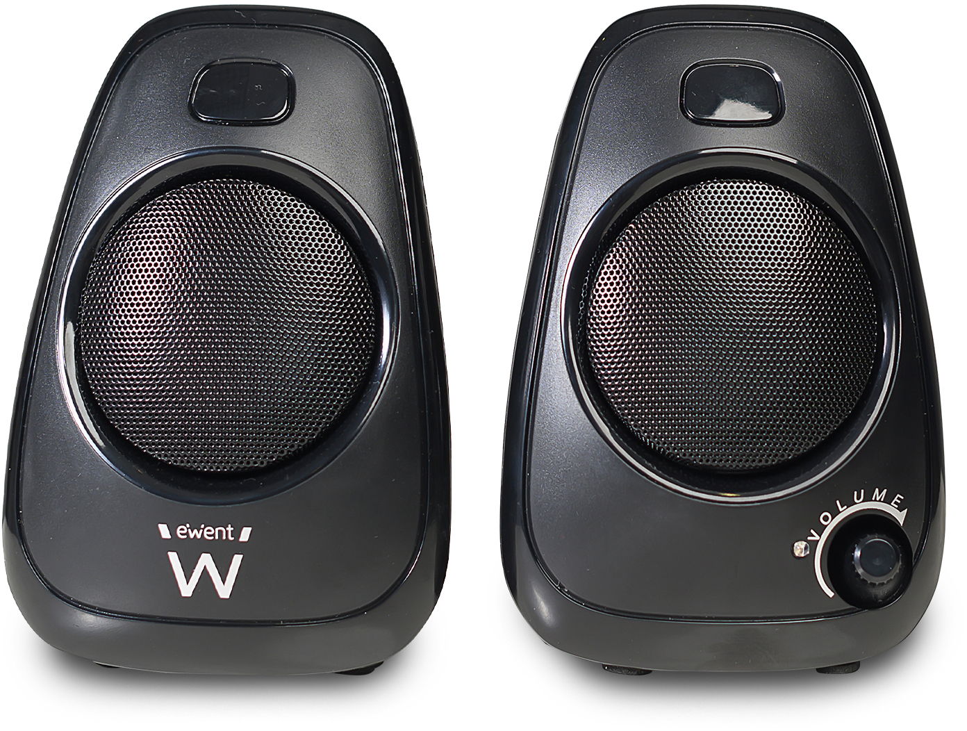 Picture of Picture of Colunas 2.0, 10W, Built-in volume, 3.5 mm jack, Alimentacion USB, Preta