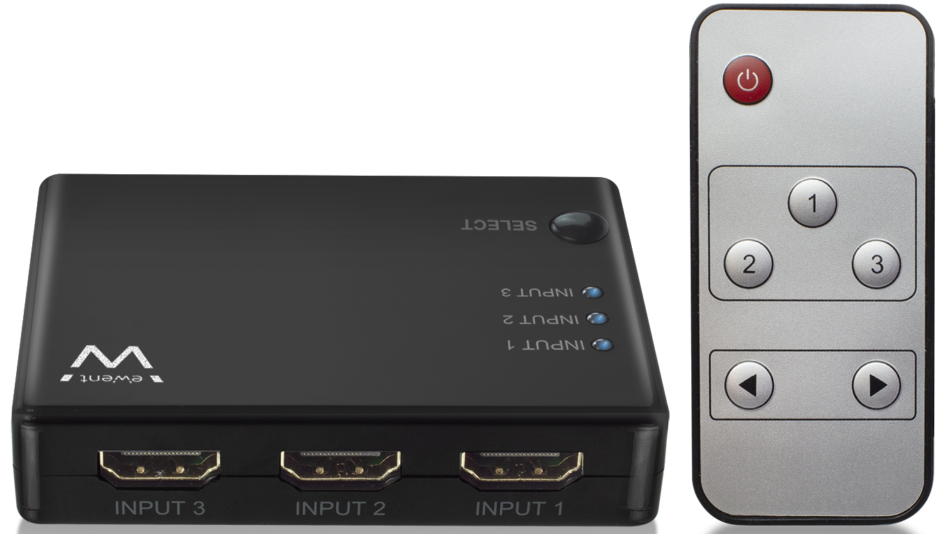 Picture of Picture of Switch HDMI Ewent 3 Portas 4K@30Hz
