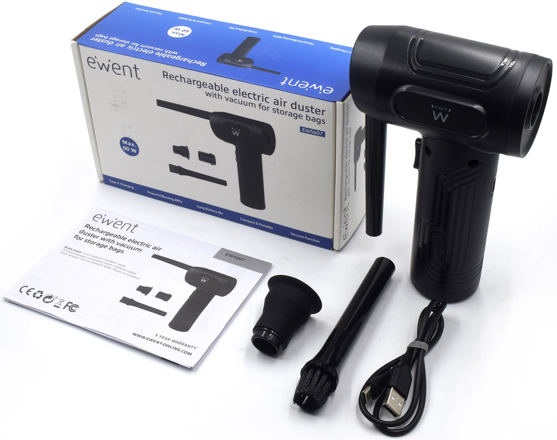 Ewent - Soplador de aire eléctrico recargable
