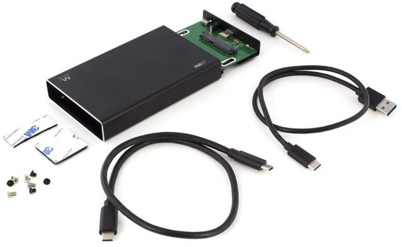 Picture of Picture of Caja HDD/SSD Ewent 2.5" SATA - USB 3.1 Gen 2 Type C + Type A