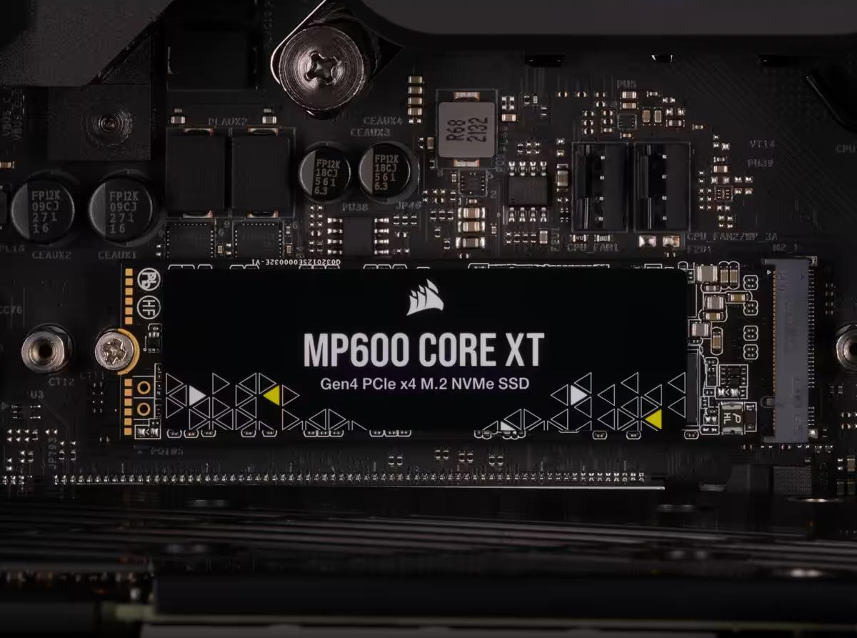 Corsair - SSD Corsair MP600 Core XT 2TB Gen4 M.2 NVMe (5000/4400MB/s)