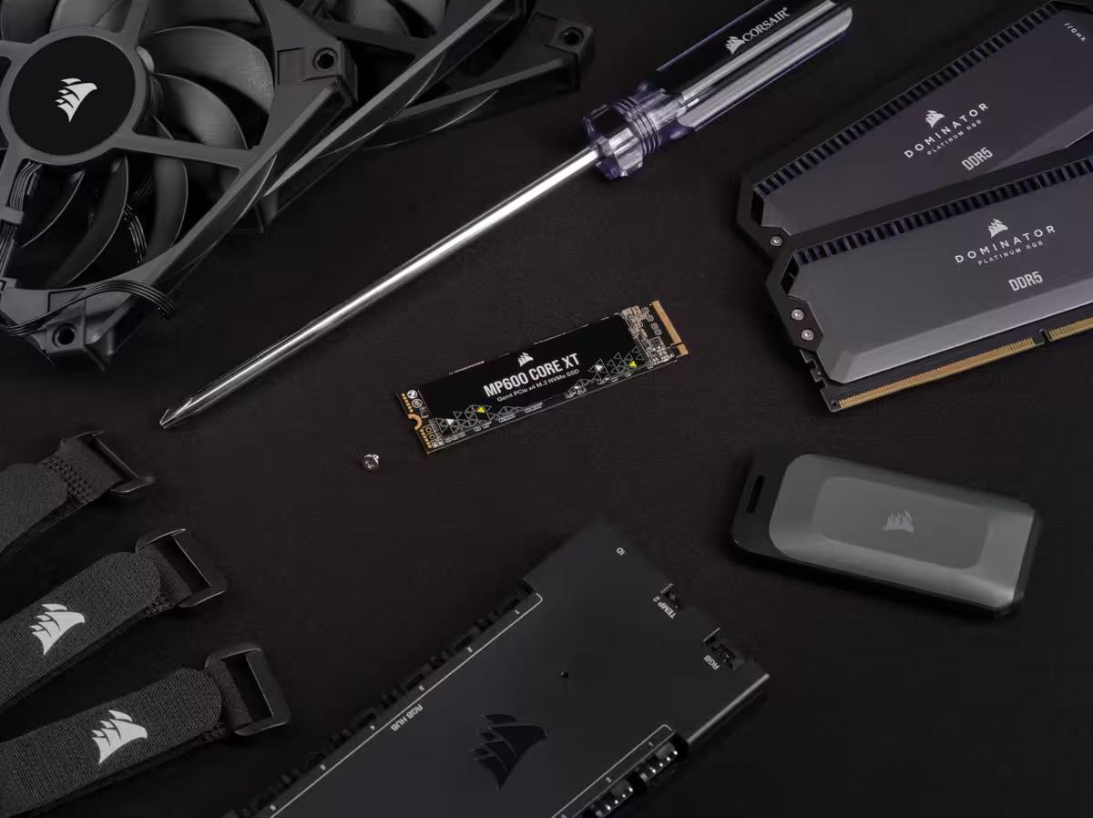 Corsair - SSD Corsair MP600 Core XT 2TB Gen4 M.2 NVMe (5000/4400MB/s)