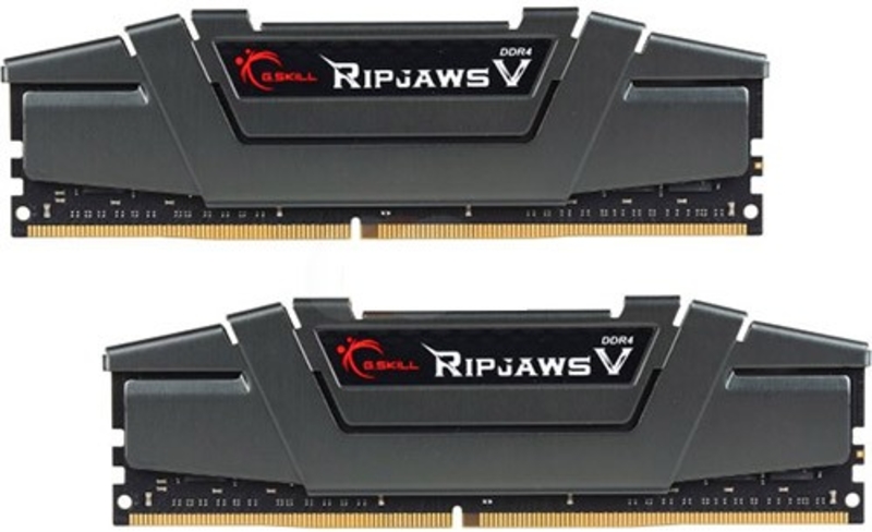 Picture of Picture of G.Skill Kit 16GB (2 x 8GB) DDR4 3200Mhz Ripjaws V Gunmetal CL16