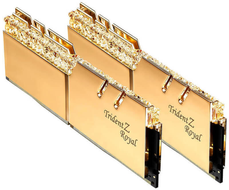 Picture of Picture of G.Skill Kit 16GB (2 X 8GB) DDR4 3600MHz Trident Z Royal RGB Gold CL18