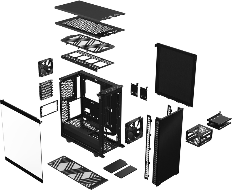 Fractal Design - Torre ATX Fractal Design Define 7 Compact Negro Templado Light Tint
