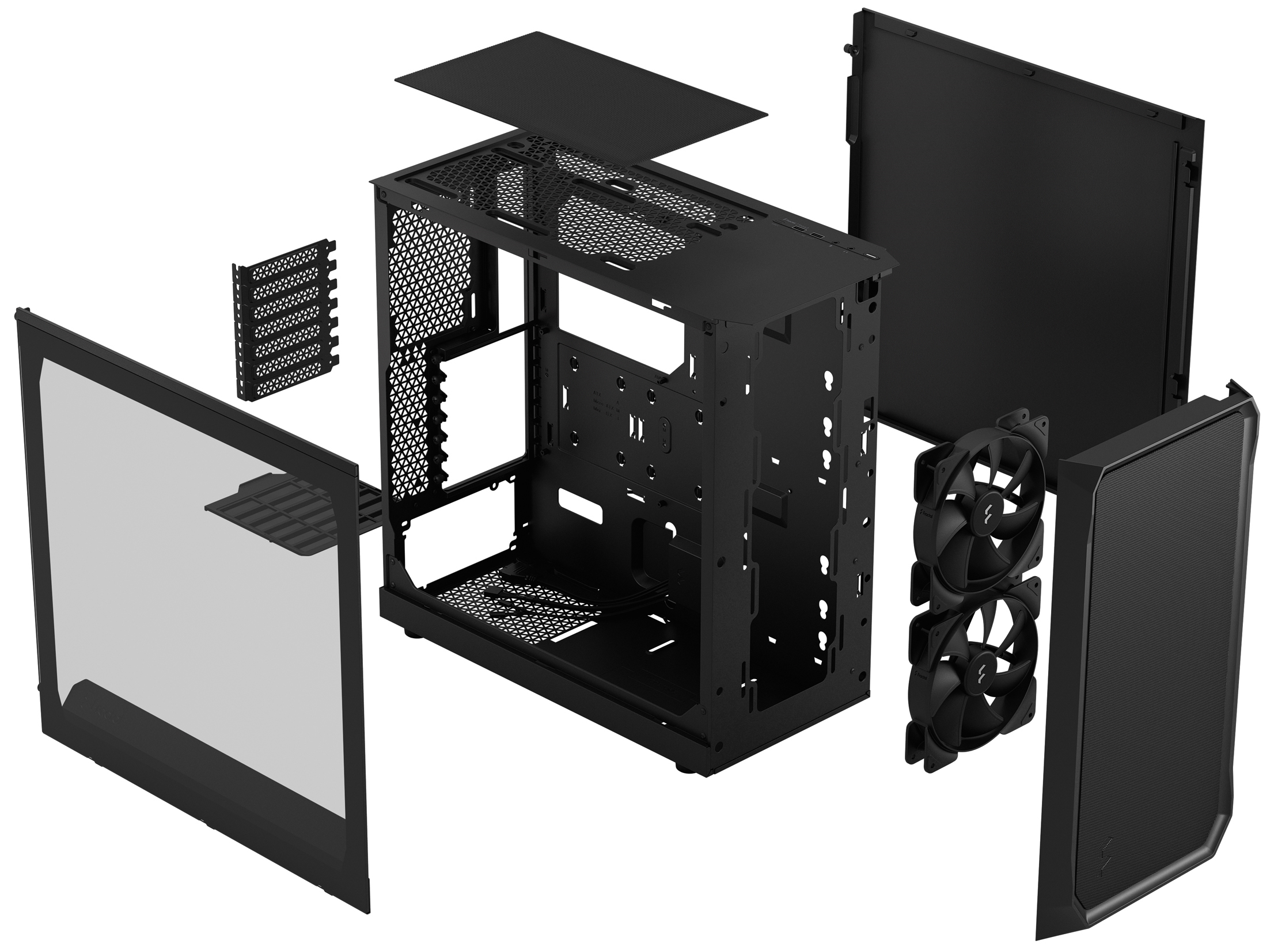 Fractal Design - Torre ATX Fractal Design Focus 2 Negro Templado