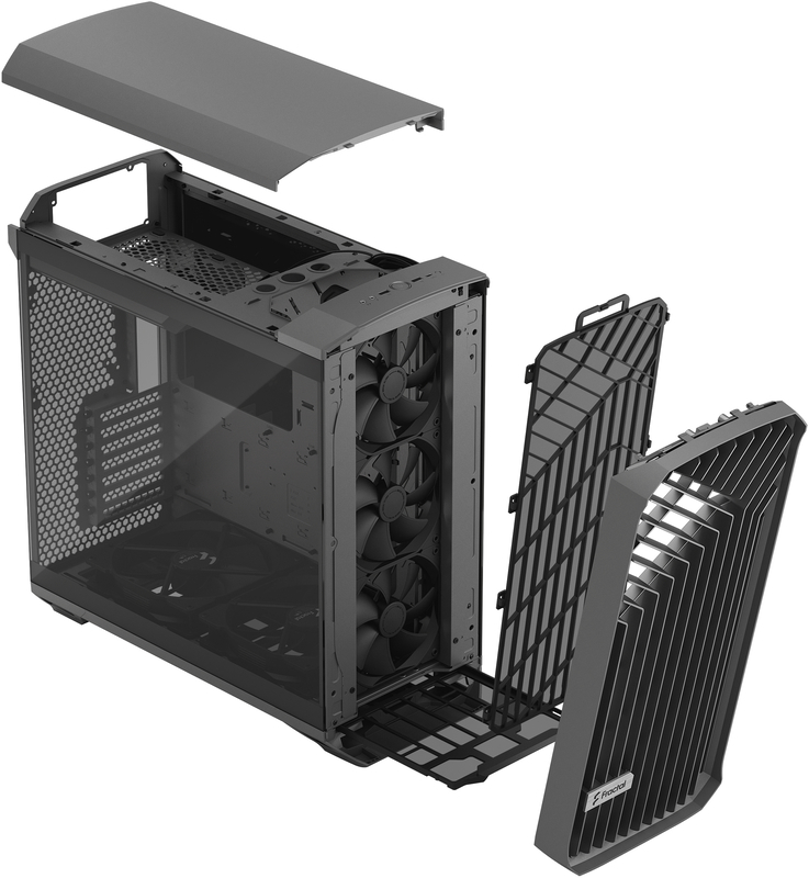 Fractal Design - Torre E-ATX Fractal Design Torrent Gray Cristal Templado Light Tint