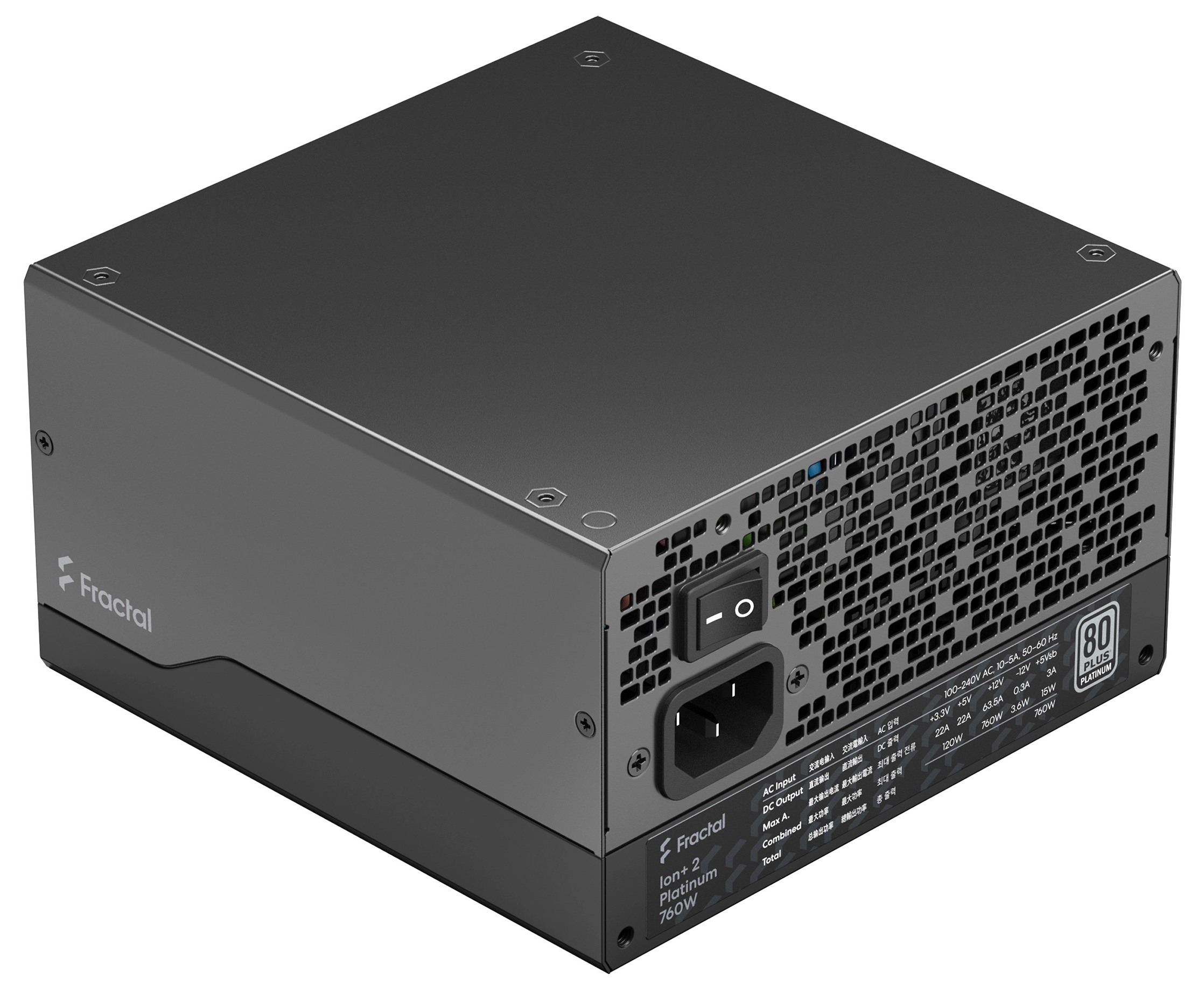 Picture of Picture of Fuente Alimentación Fractal Design Ion+ 2 760W 80+ Platinum Full Modular