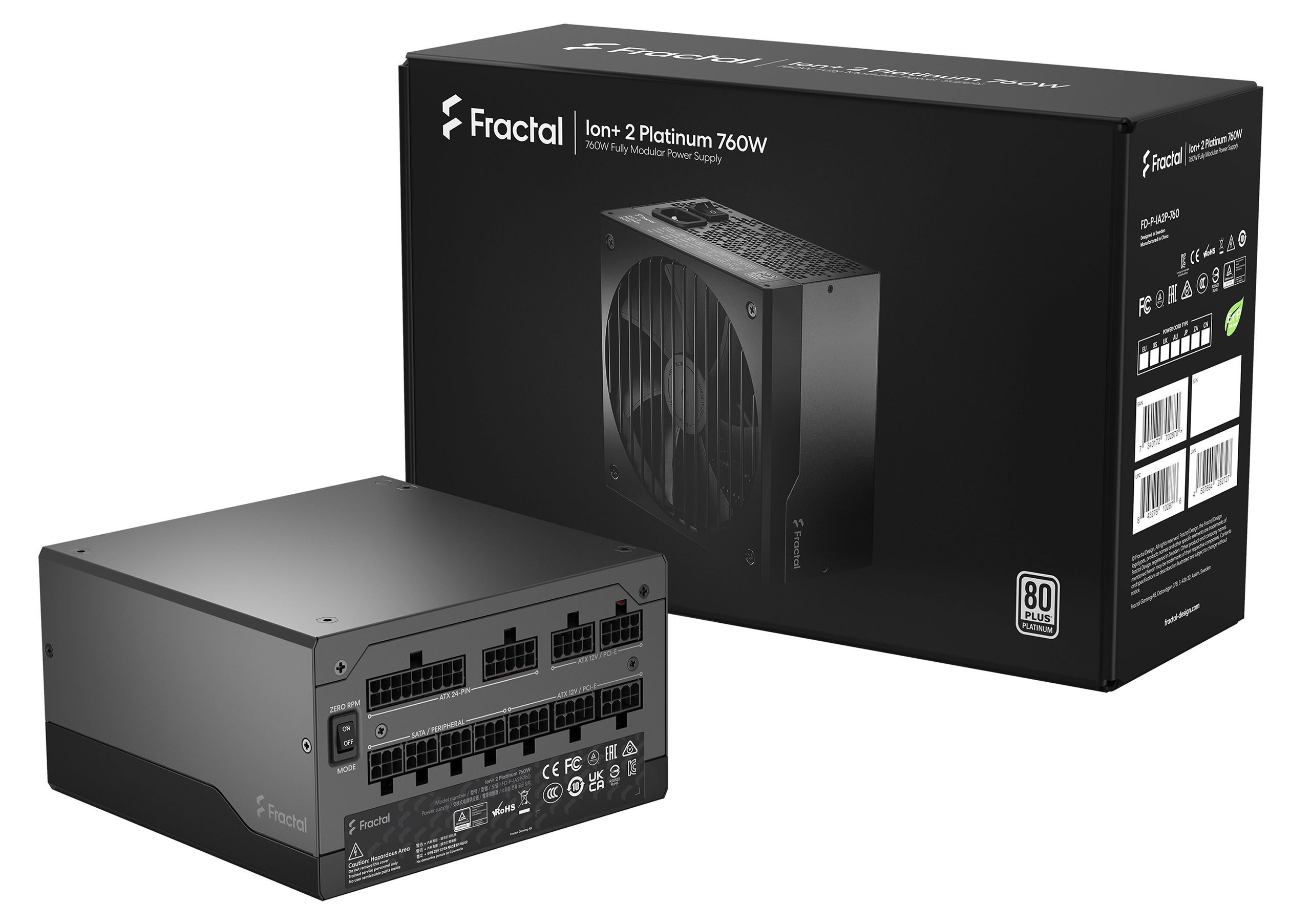 Picture of Picture of Fuente Alimentación Fractal Design Ion+ 2 760W 80+ Platinum Full Modular