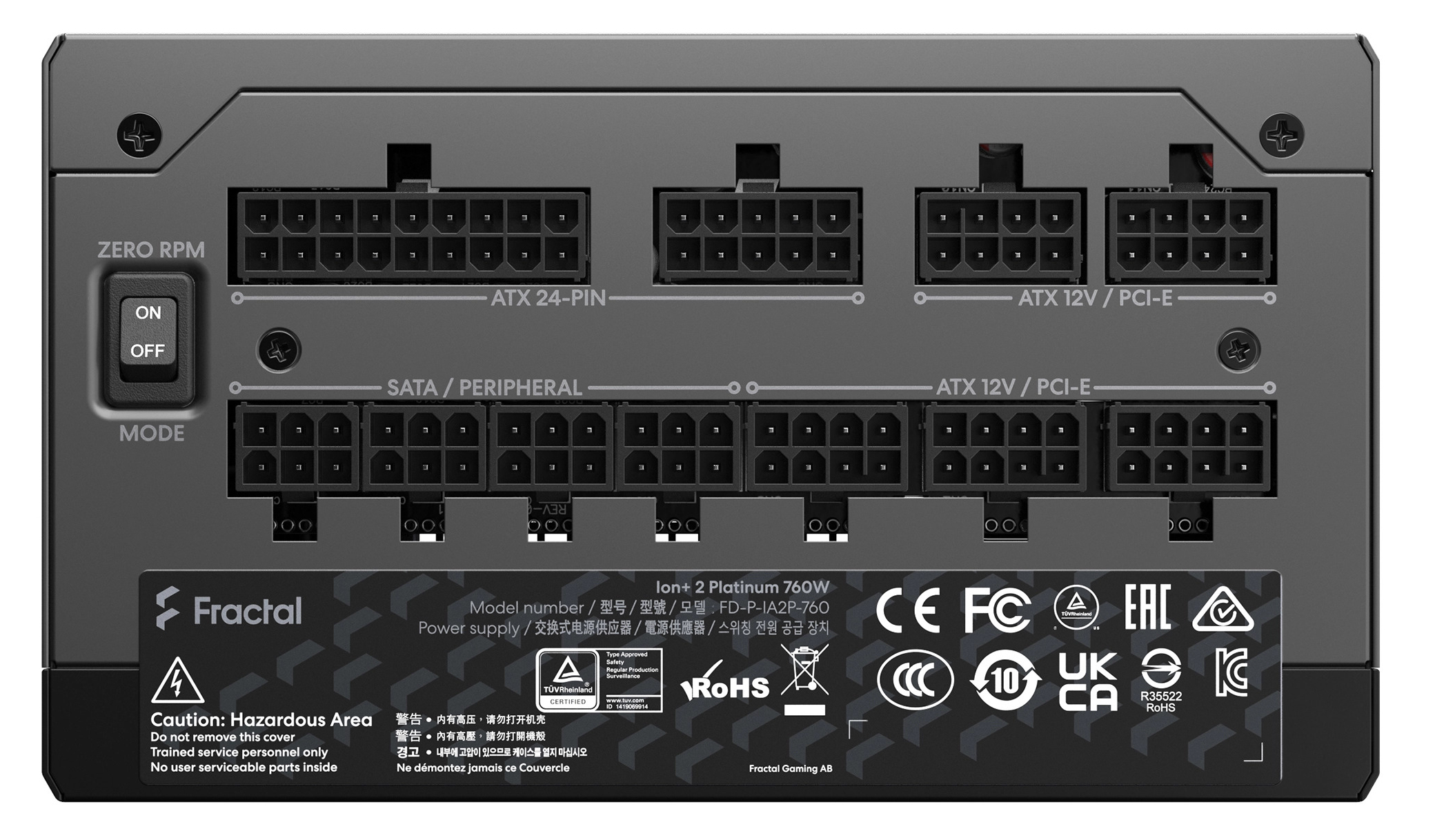 Fractal Design - Fuente Alimentación Fractal Design Ion+ 2 760W 80+ Platinum Full Modular