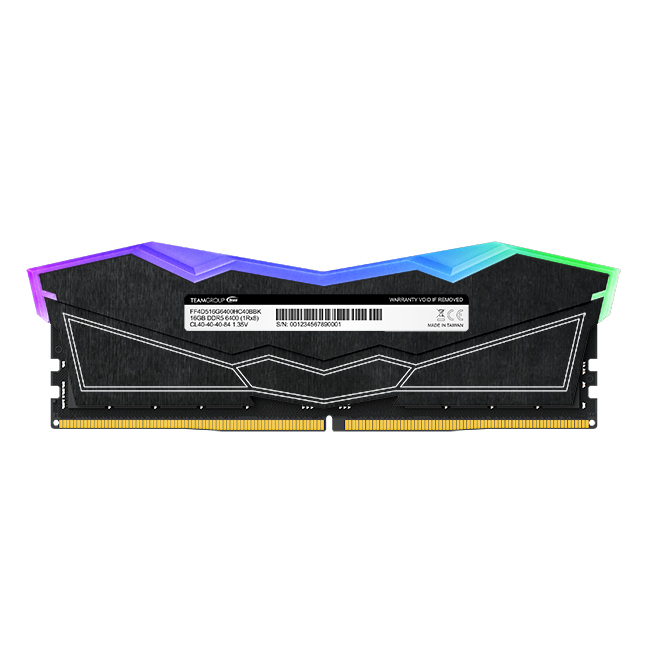 Team Group - Team Group Kit 32GB (2 x 16GB) DDR5 5200MHz Delta RGB Negro CL40