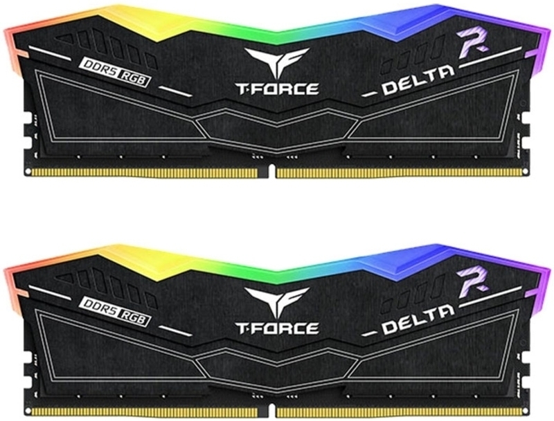 Picture of Picture of Team Group Kit 32GB (2 x 16GB) DDR5 6000MHz Delta RGB Negro CL28