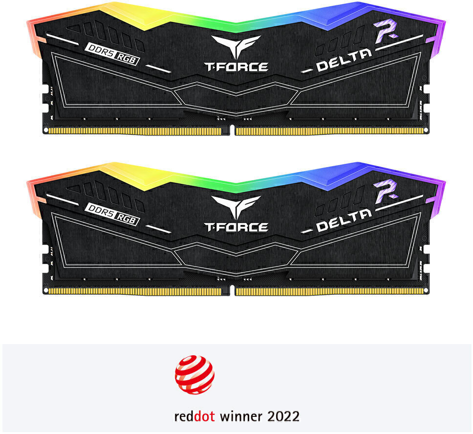 Picture of Picture of Team Group Kit 32GB (2 x 16GB) DDR5 6400MHz Delta RGB Negro CL32