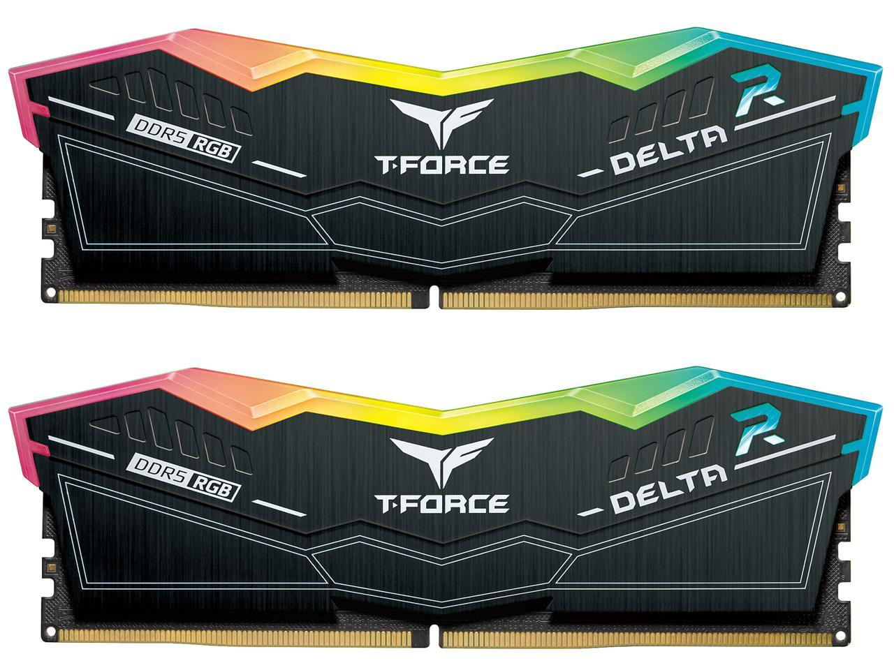 Picture of Picture of Team Group Kit 32GB (2 x 16GB) DDR5 7200MHz Delta RGB Negro CL34