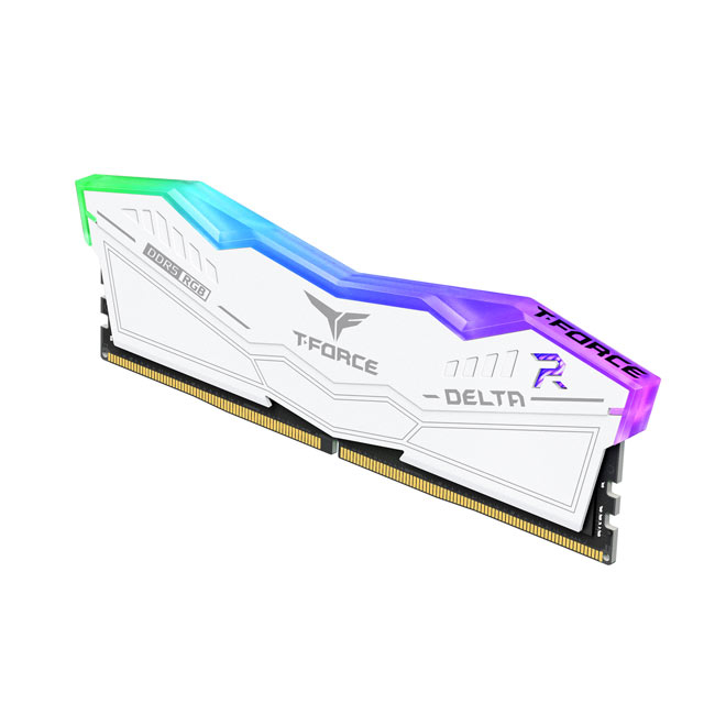 Team Group - Team Group Kit 32GB (2 x 16GB) DDR5 5200MHz Delta RGB Blanco CL40