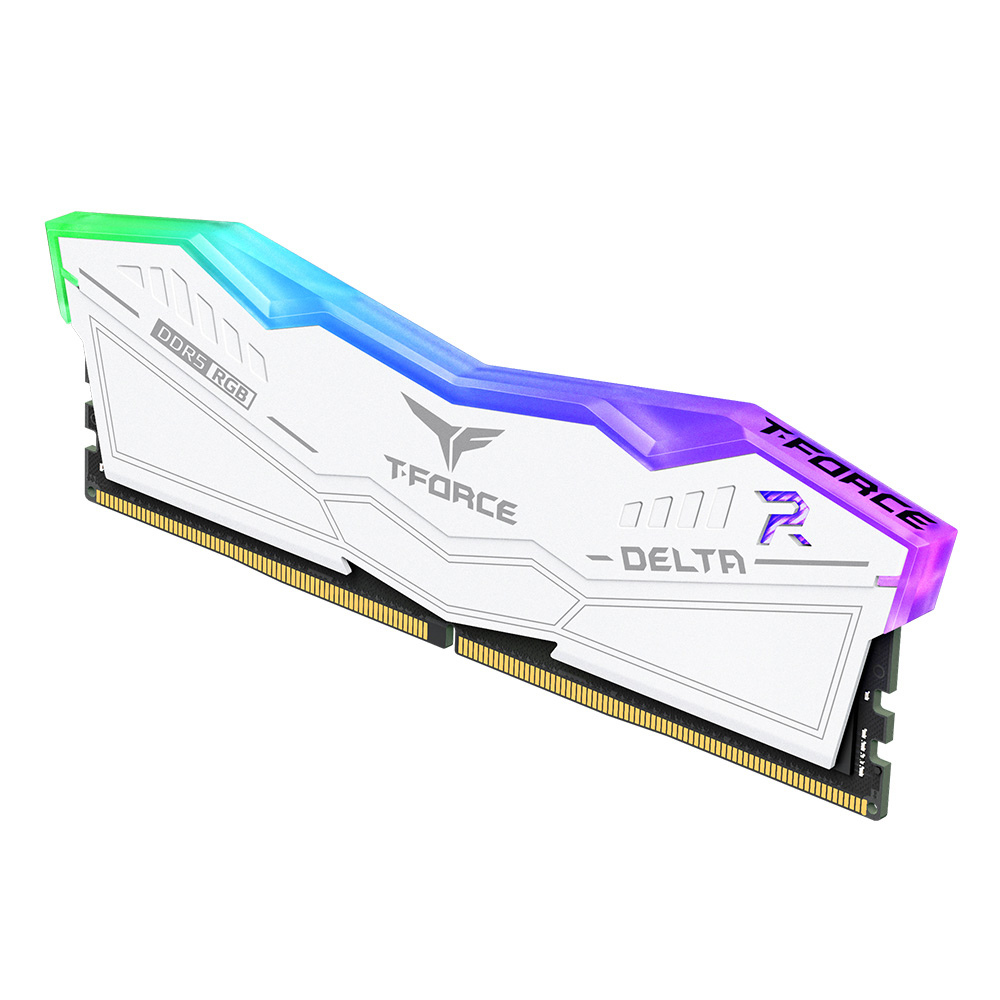 Picture of Picture of Team Group Kit 32GB (2 x 16GB) DDR5 6000MHz Delta RGB Blanco CL30