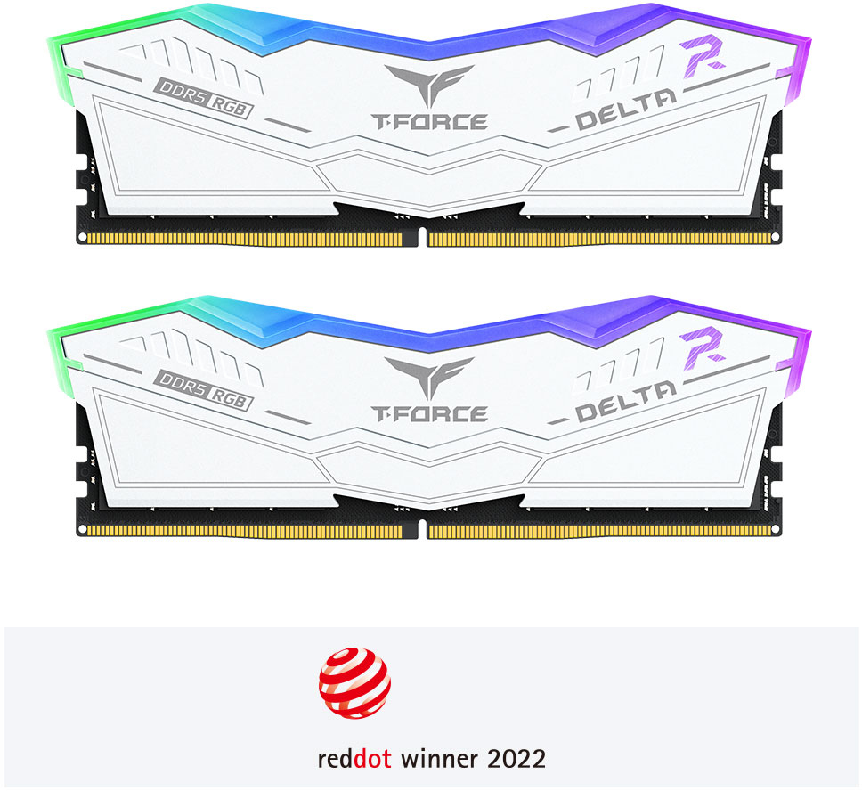Picture of Picture of Team Group Kit 32GB (2 x 16GB) DDR5 7200MHz Delta RGB Blanco CL34