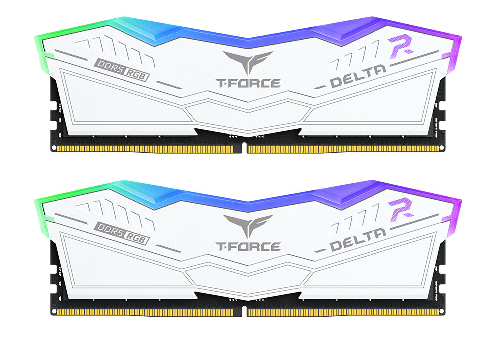 Team Group - Team Group Kit 48GB (2 x 24GB) DDR5 6400MHz Delta RGB Blanco CL32
