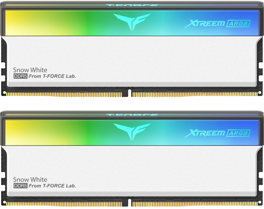 Picture of Picture of Team Group Kit 32GB (2 x 16GB) DDR5 6000MHz Xtreem ARGB Blanco CL30