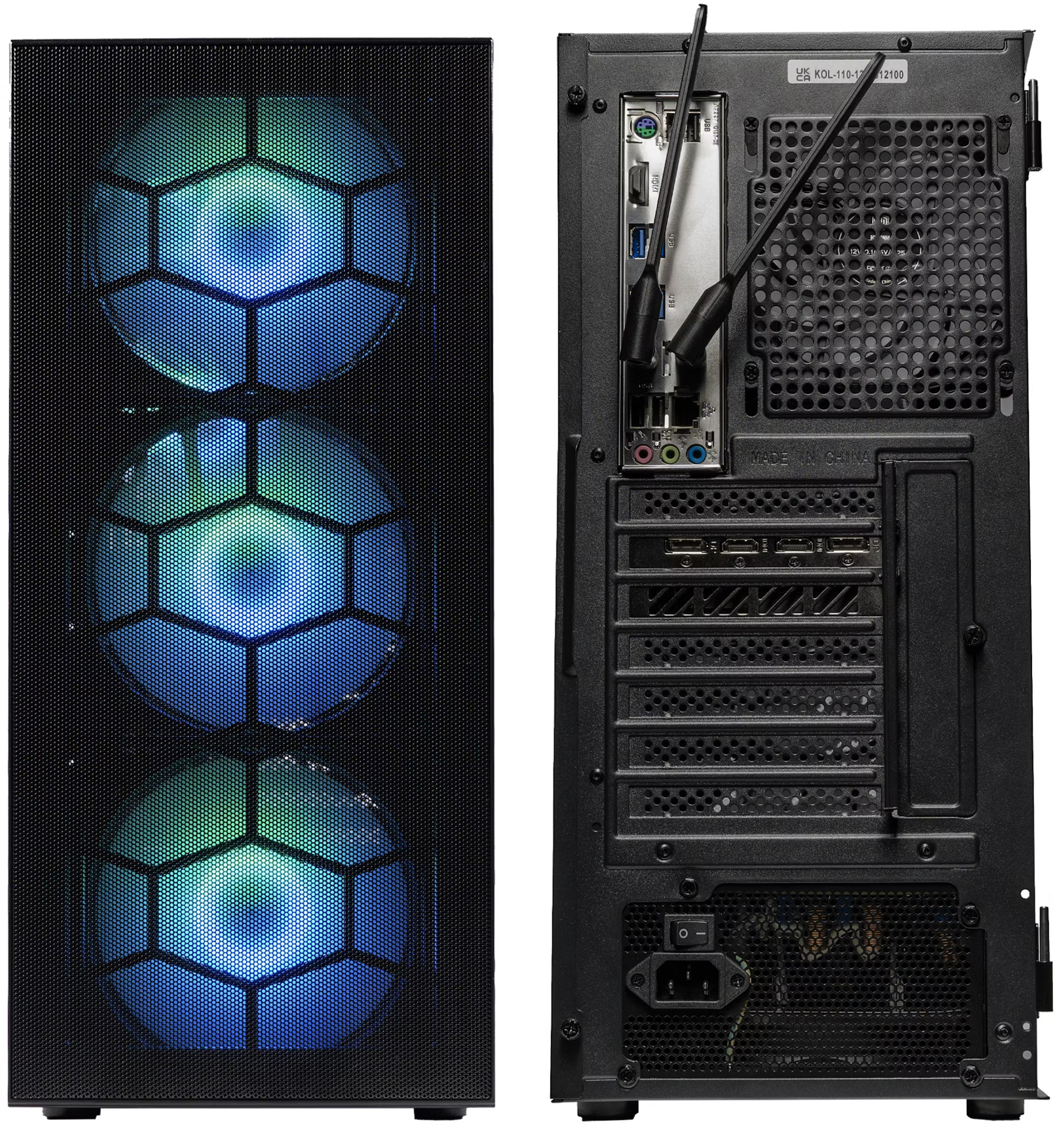 King Mod Systems - Ordenador Mach 1 Gamer-PC Ryzen 5 5600 16GB DDR4 1TB RTX 4060 WiFi W11