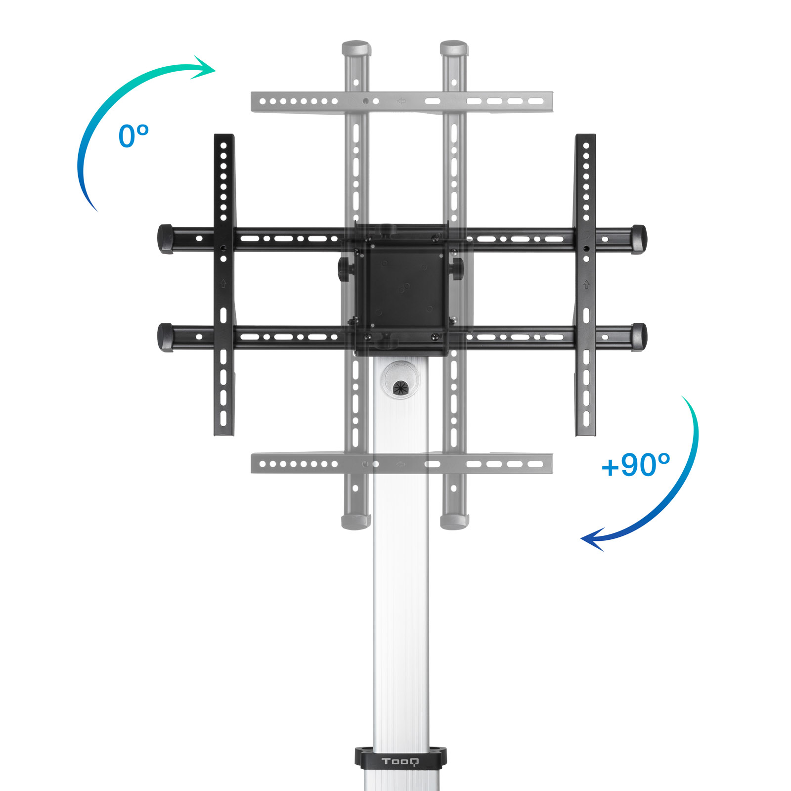 Tooq - Soporte Móvil Tooq HERA 37" a 86" Max 50Kg Aluminio