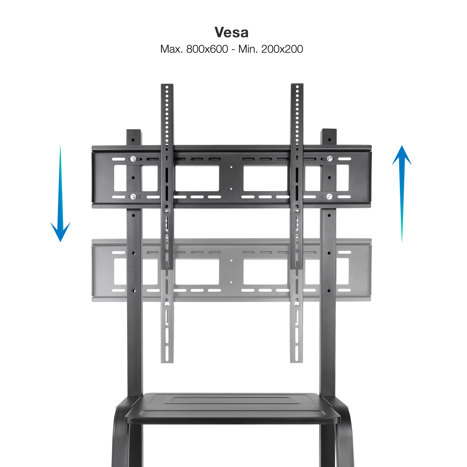 Tooq - Soporte Móvil Tooq COLOSO 37" a 100" Max 150Kg Negro