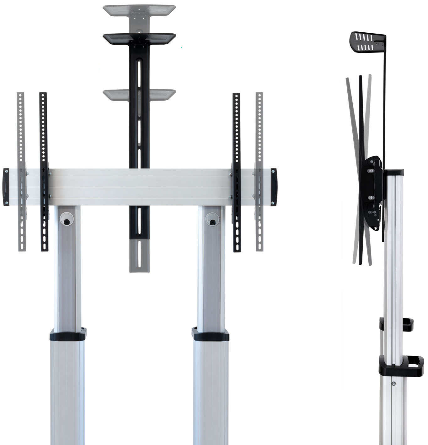 Tooq - Soporte Móvel Tooq PARTENON 60" a 100" Máx. 100Kg Plata