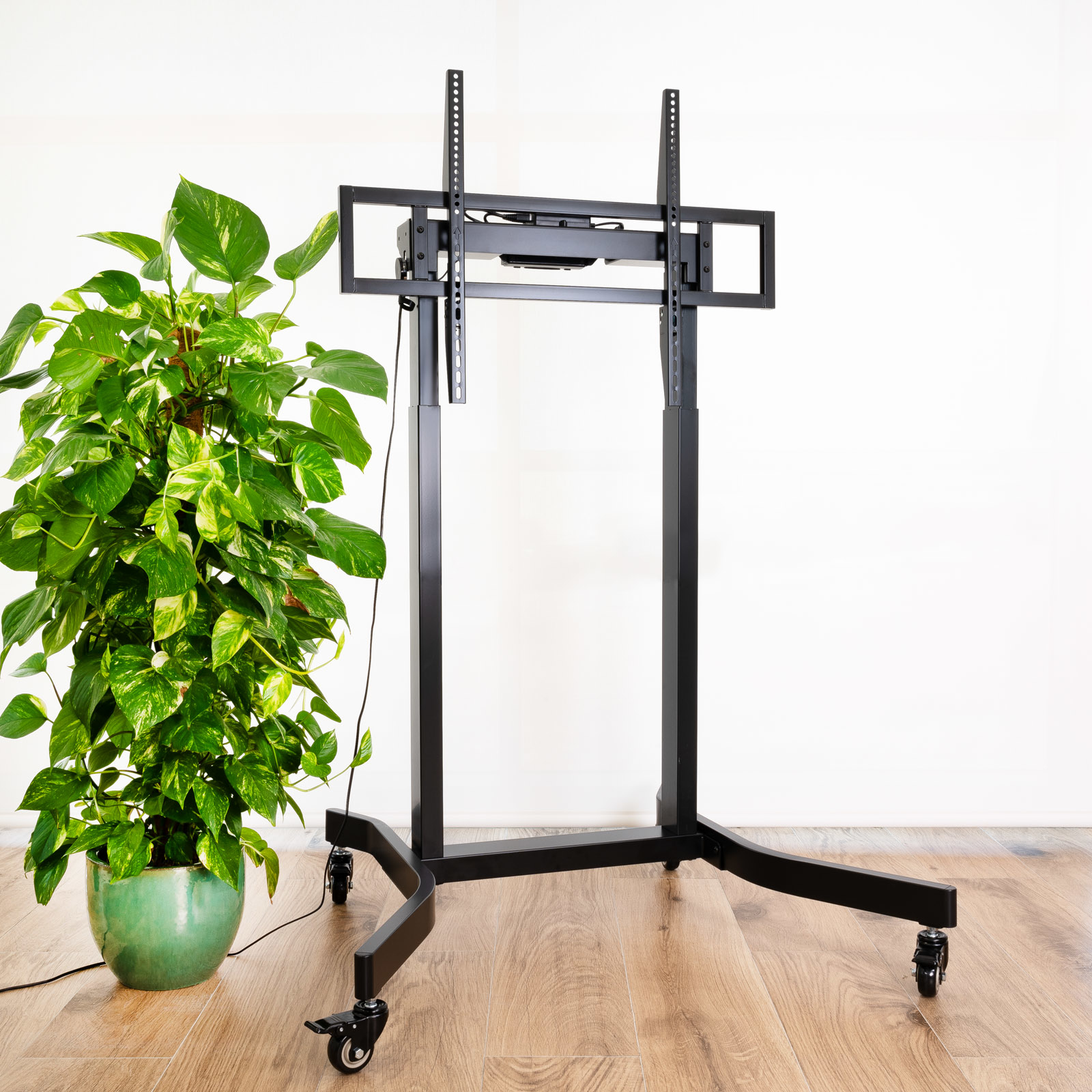 Picture of Picture of Soporte Móvil Tooq LUX con Ajuste Eléctrico de Altura 55" a 100" Máx. 120Kg Negro