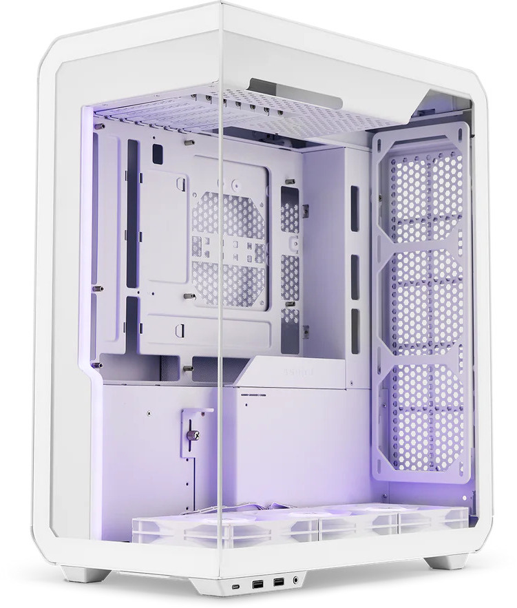 Picture of Picture of Caja ATX Ssupd Xhuttle Blanco Vidrio Templado