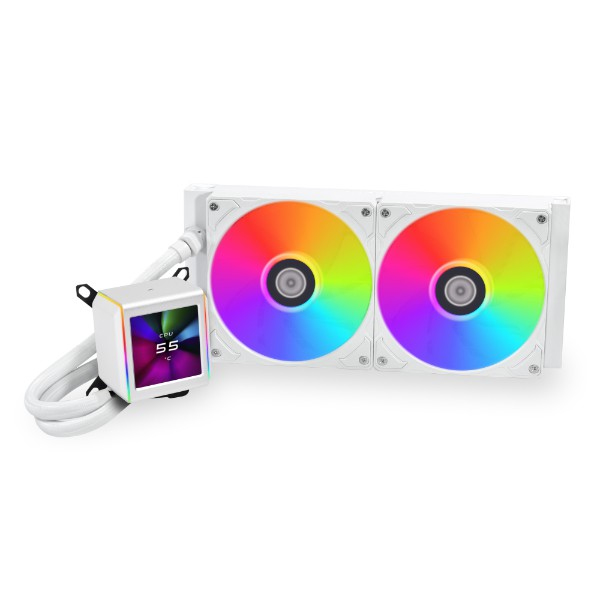 Picture of Picture of Kit Refrigeración Líquida CPU AIO Lian Li GALAHAD II LCD 280 ARGB Blanco - 280mm