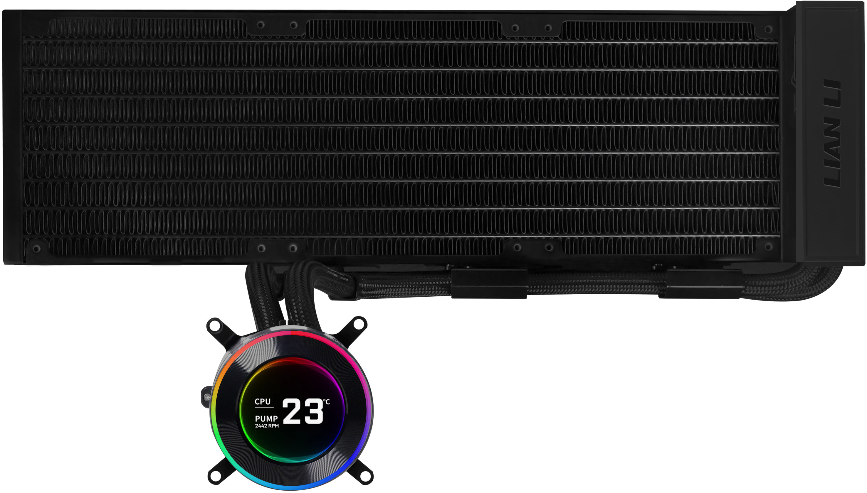 Picture of Picture of Kit Refrigeración Líquida CPU AIO Lian Li HydroShift II LCD 360 Negro - 360mm S/Ventiladores