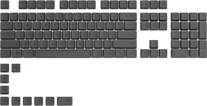 Picture of Picture of Juego de 114 Teclas Glorious PBT Black (US ANSI)