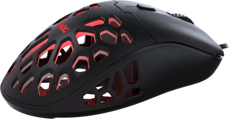 AOC - Ratón AOC Gaming GM510 16000DPI RGB Negro