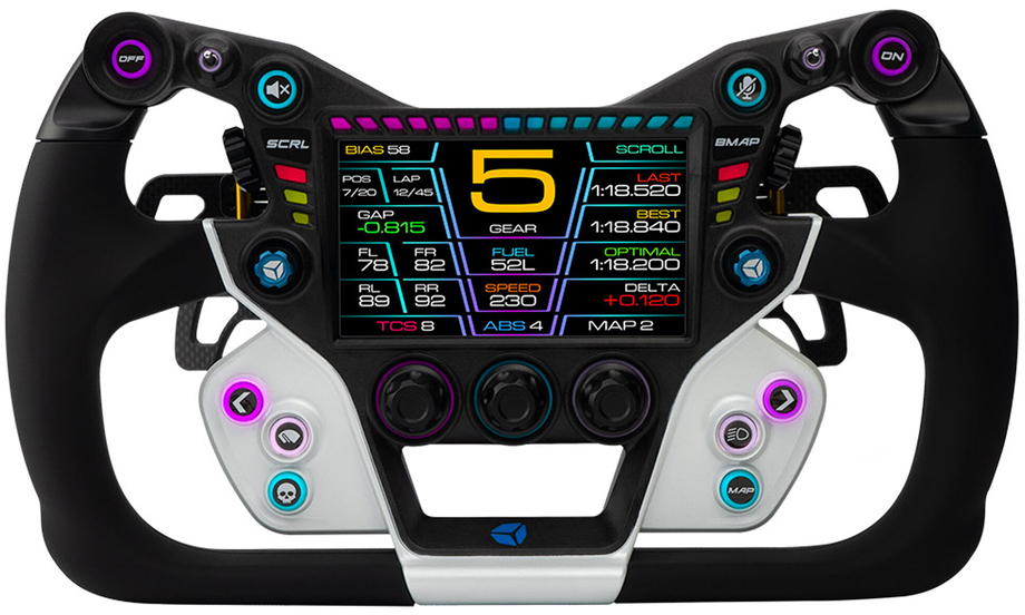 Picture of Picture of Volante Cube Controls GTX2 Grip (30cm) - Blanco / Negro