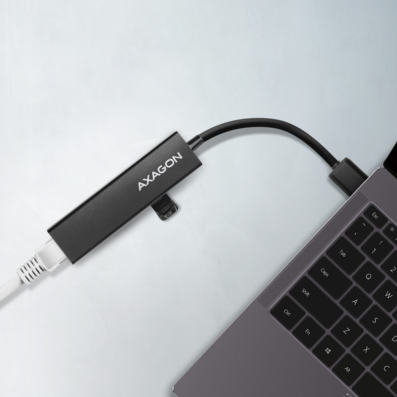 Picture of Picture of Multiport-Hub AXAGON HMA-GL3A USB 3.0 Typ A, Gbit-LAN, 3x USB-A, microSD
