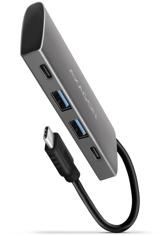 Picture of Picture of Multiport-Hub AXAGON HMC-4G2, USB 3.1, Gbit-LAN, 2x USB-A, 2x USB-C